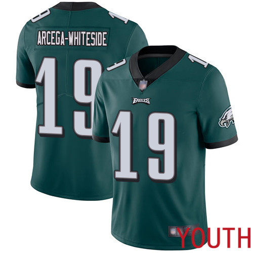 Youth NFL Philadelphia Eagles 19 JJ Arcega-Whiteside Midnight Green Team Color Vapor